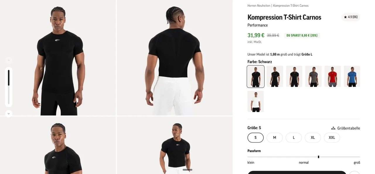 SMILODOX Produktseite auf Shopify Plus